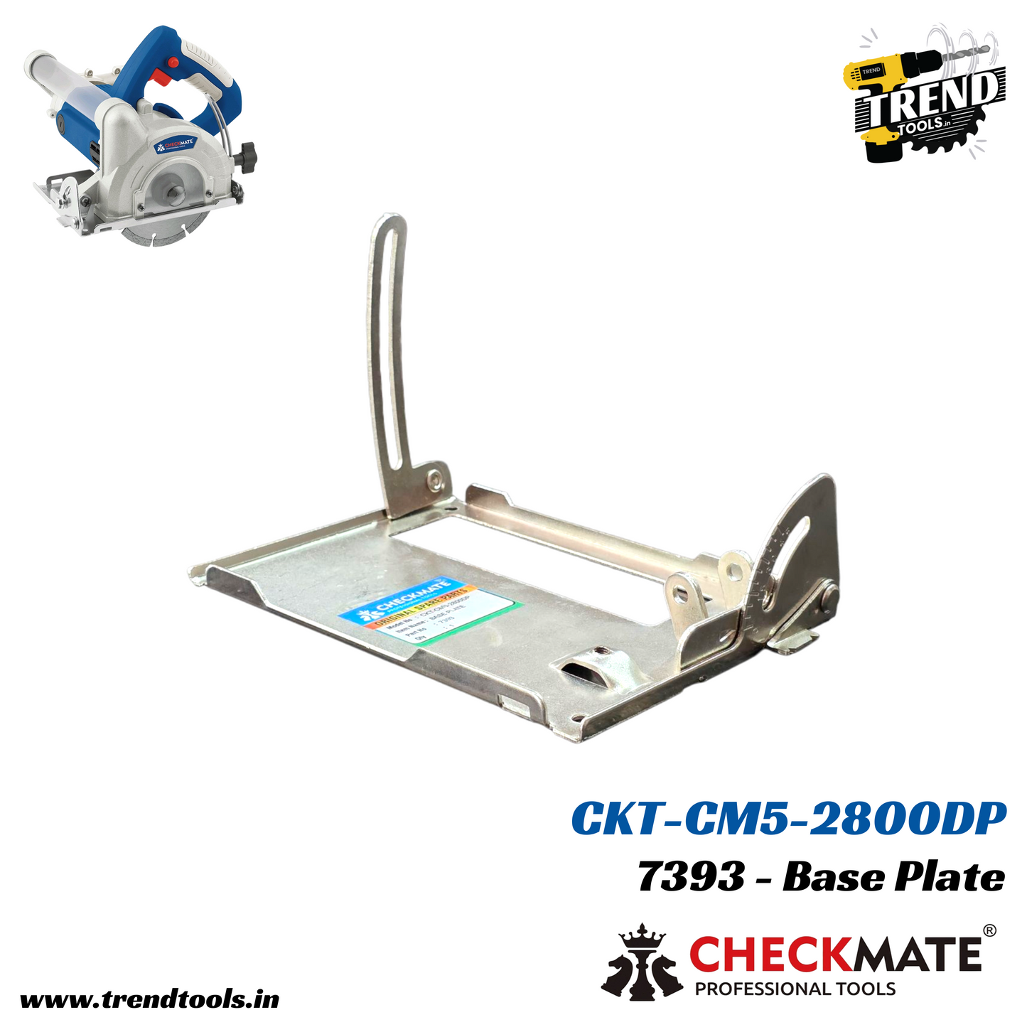 Base Plate for Checkmate Marble Cutter CKT-CM5-2800DP