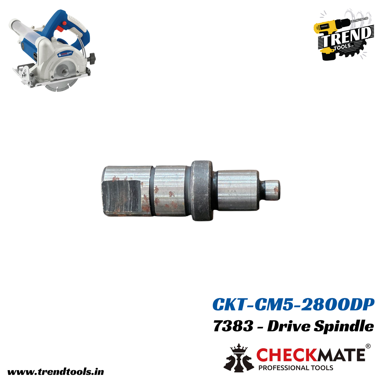 Drive Spindle for Checkmate Marble Cutter CKT-CM5-2800DP