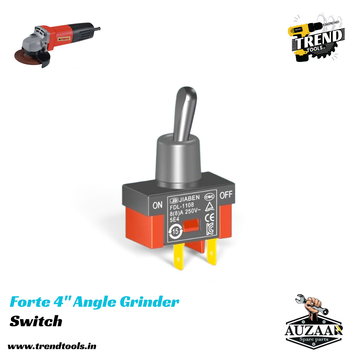 Switch for Forte 4 inch Angle Grinder