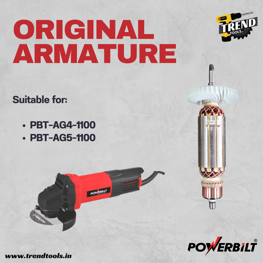 Armature for Powerbilt Angle Grinder PBT - AG4 - 1100 and PBT - AG5 - 1100 - Trend Tools