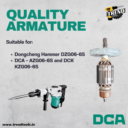 DCA Armature for Dongcheng | DCA | DCK Demolition Hammer DZG06 - 6S - Trend Tools