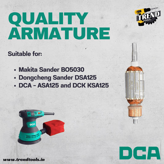 DCA Armature for Makita Sander BO5030 also suitable for Dongcheng | DCA | DCK Sander DSA125 - Trend Tools