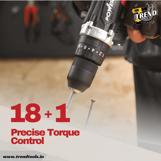 Powerbilt 12V Cordless Screwdriver PBT - CL - CD12ES with 18+1 Torque Adjustment and Impact Mode. 2 Batteries and Charger Included. - Trend Tools