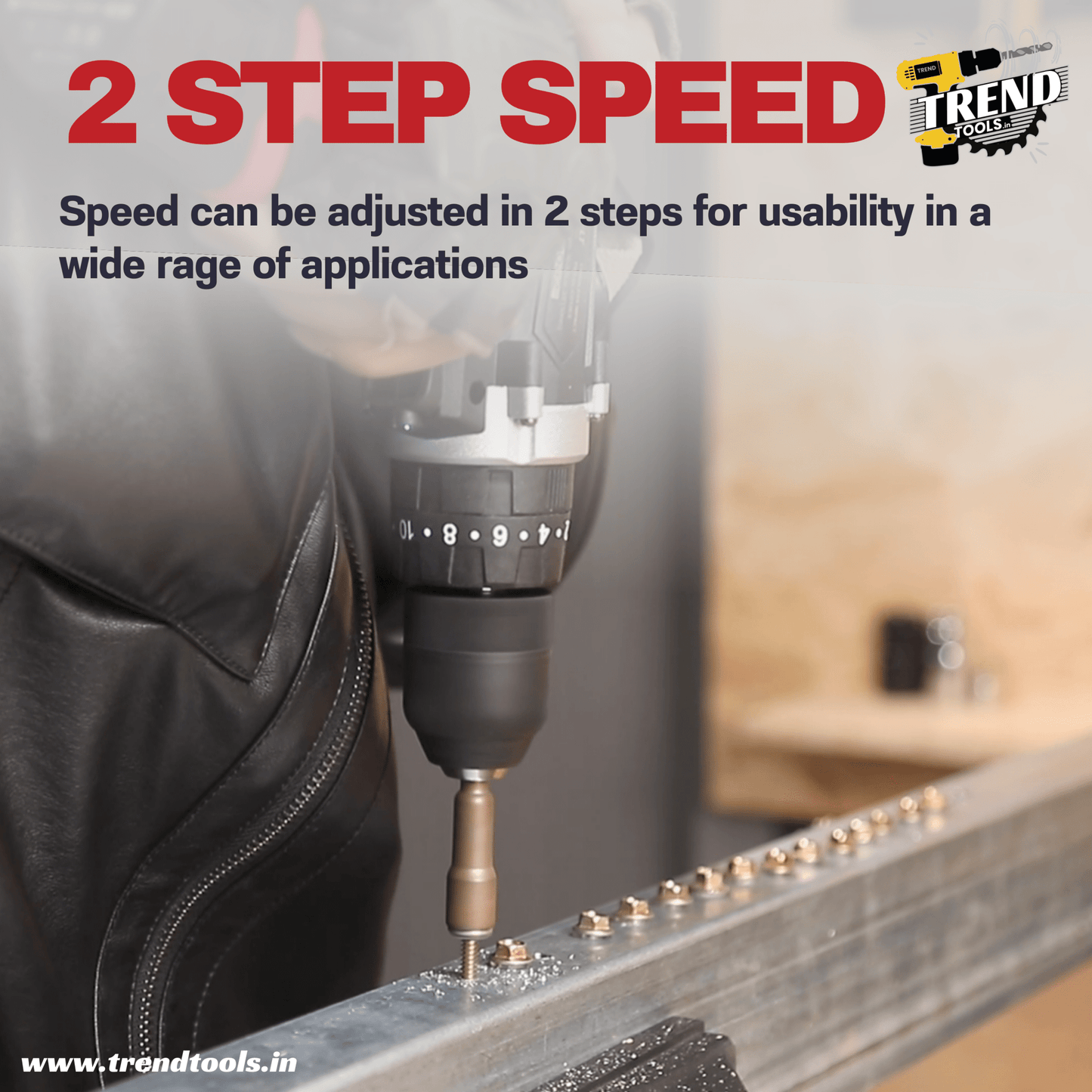 Powerbilt 12V Cordless Screwdriver PBT - CL - CD12ES with 18+1 Torque Adjustment and Impact Mode. 2 Batteries and Charger Included. - Trend Tools