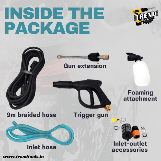 Powermatic High Pressure Washer PTC - CW - 2400, Max. Pressure of 150 bar - Trend Tools