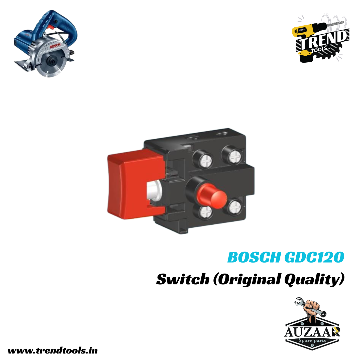 Switch for Bosch Marble Cutter (GDC120) - Original Quality
