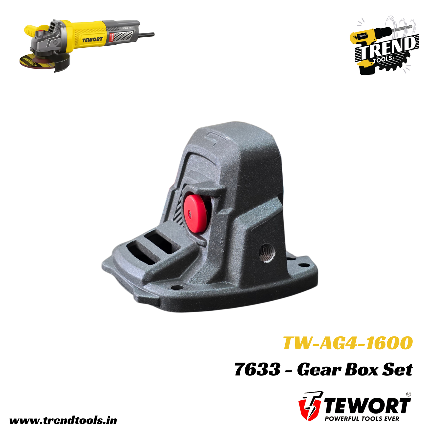 Gear Box Set for Tewort 1600 Watts Angle Grinder (TW-AG4-1600)