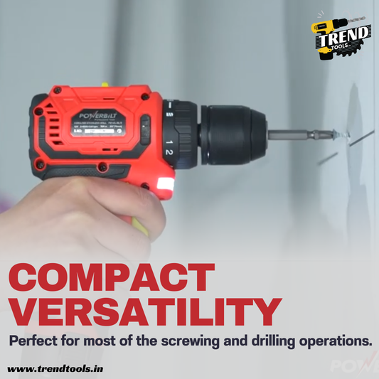 Powerbilt 12V Cordless Brushless Screwdriver PBT-CL-BL12 with 18+1 Torque Adjustment. 2 x 1.5Ah Batteries and Charger included.