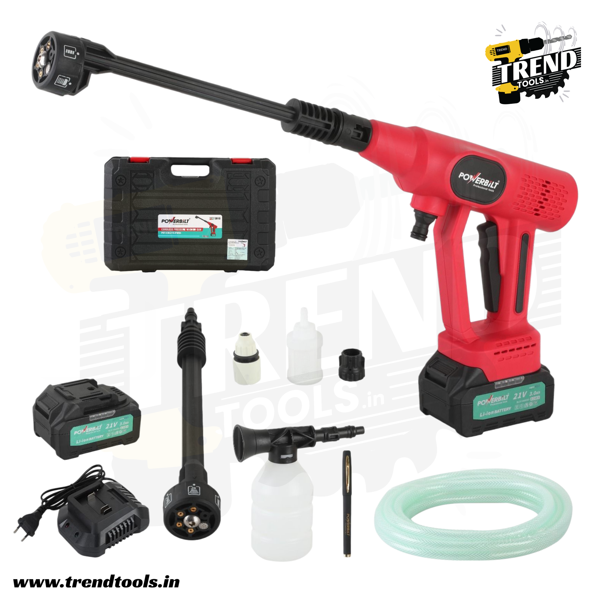 Powerbilt 21V Cordless Brushless Pressure Washer (PBT-CBL21V-PW04