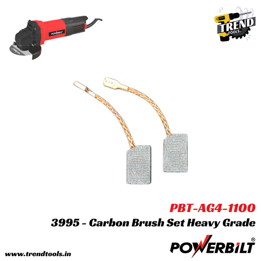 (Set of 2) Heavy Grade Carbon Brush for Powerbilt Angle Grinder PBT-AG4-1100 and PBT-AG5-1100