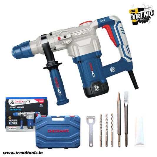 Checkmate Rotary Hammer CKT-RDH4-26 with 26mm Drilling Capacity and 2 Modes of Operation.