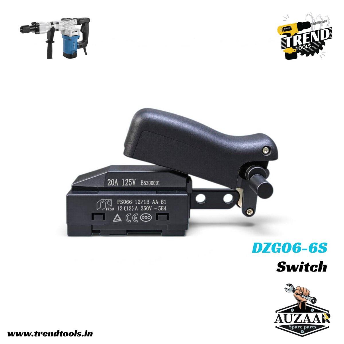 Switch for Dongcheng 7kg Demolition Hammer (DZG06-6S)