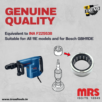 Needle Bearing for Demolition Hammer 11E, Suitable for all 11E models and Bosch GBH11DE - Trend Tools