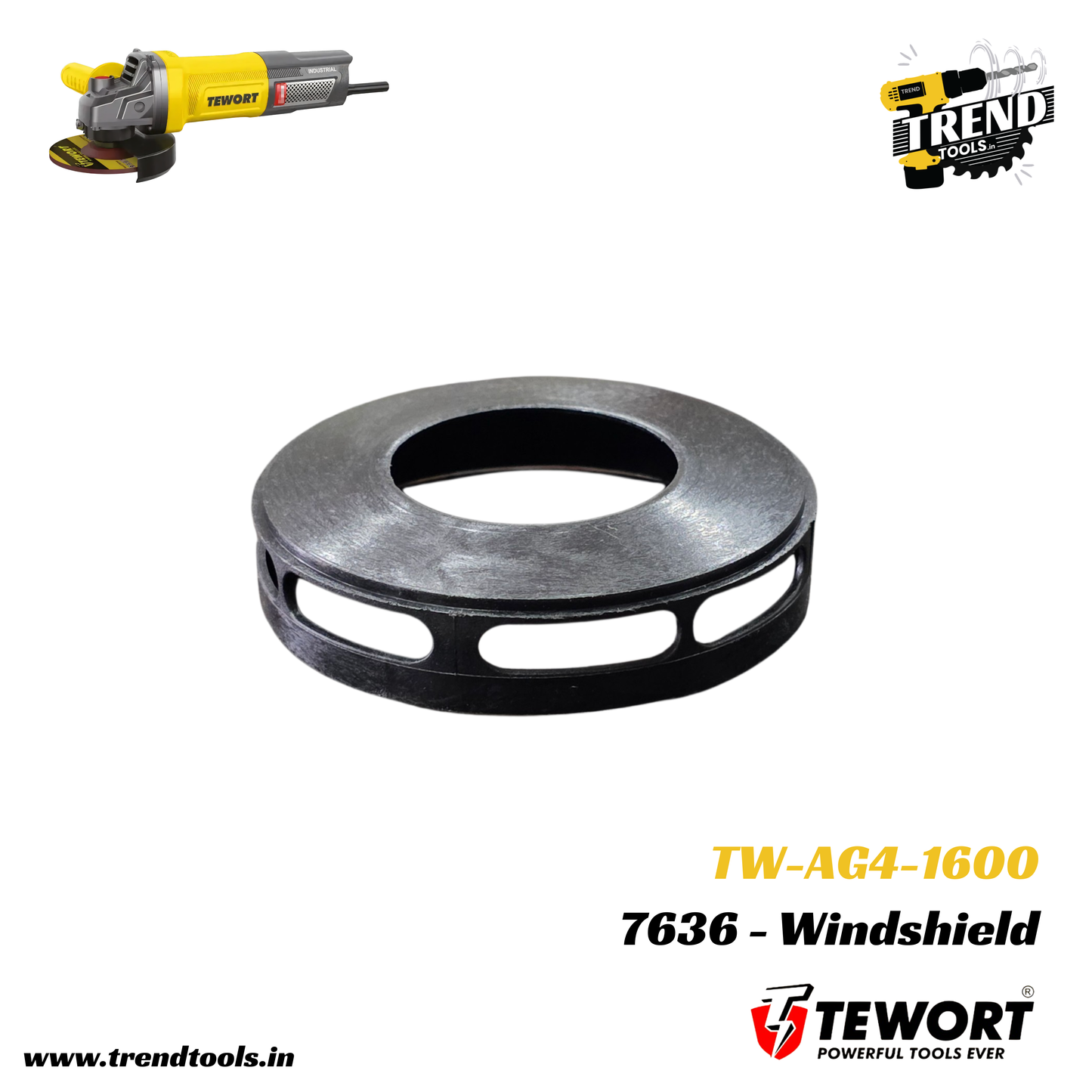 Baffle | Wind Deflector for Tewort 1600 Watts Angle Grinder (TW-AG4-1600)