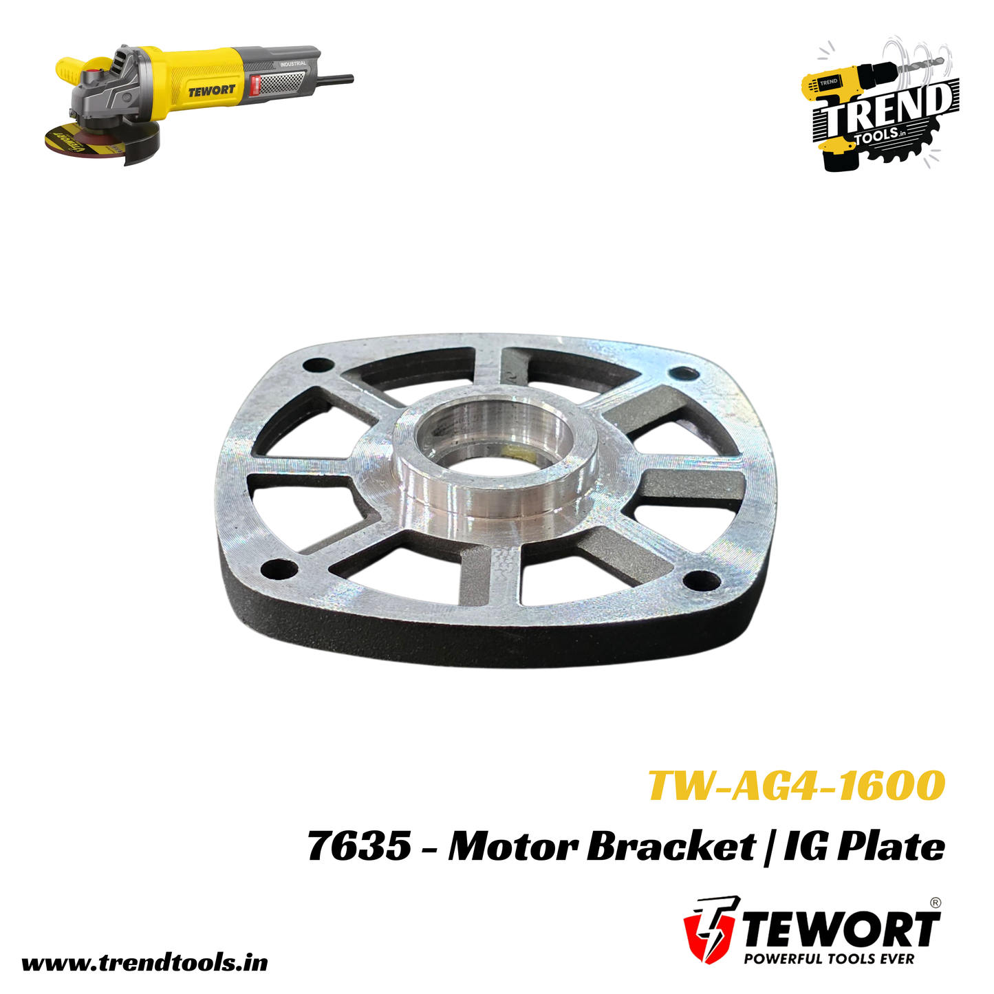 Motor Bracket | IG Plate for Tewort 1600 Watts Angle Grinder (TW-AG4-1600)