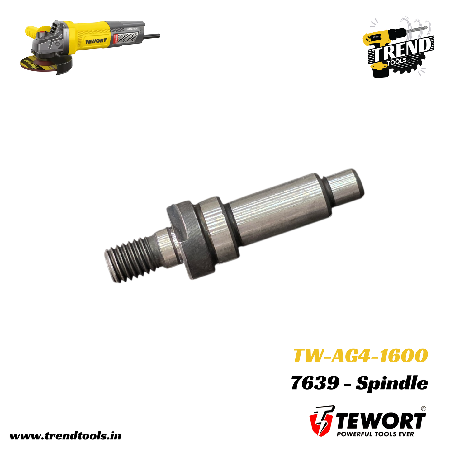 Spindle for Tewort 1600 Watts Angle Grinder (TW-AG4-1600)