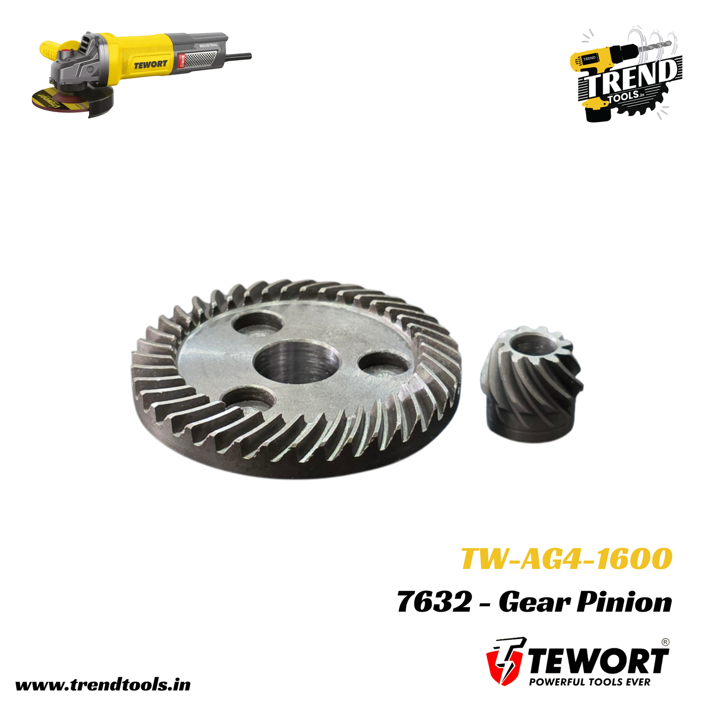 Gear Set for Tewort 1600 Watts Angle Grinder (TW-AG4-1600)
